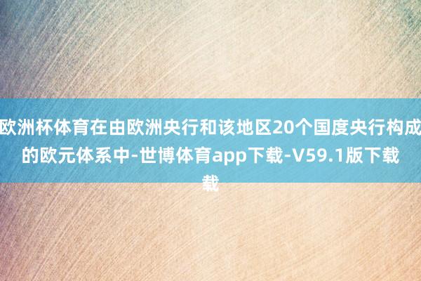 欧洲杯体育在由欧洲央行和该地区20个国度央行构成的欧元体系中-世博体育app下载-V59.1版下载