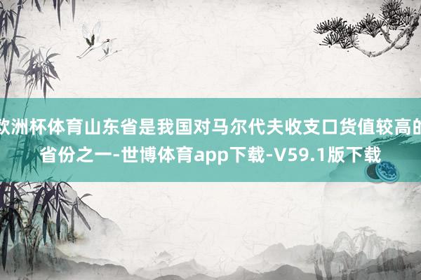 欧洲杯体育山东省是我国对马尔代夫收支口货值较高的省份之一-世博体育app下载-V59.1版下载
