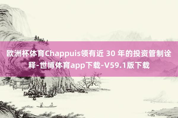 欧洲杯体育Chappuis领有近 30 年的投资管制诠释-世博体育app下载-V59.1版下载